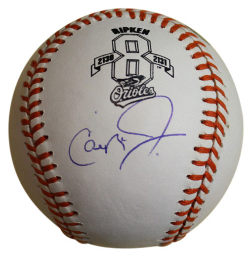 Cal Ripken Jr Autographed Baltimore Orioles OML Ripken Baseball JSA 12890