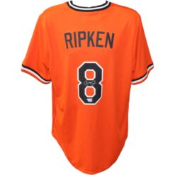 Cal Ripken Jr. Signed Baltimore Orioles Orange Jersey FAN 