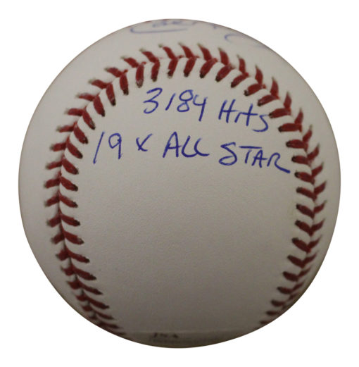 Cal Ripken Jr Autographed Baltimore Orioles OML Baseball 4 Insc JSA 26614
