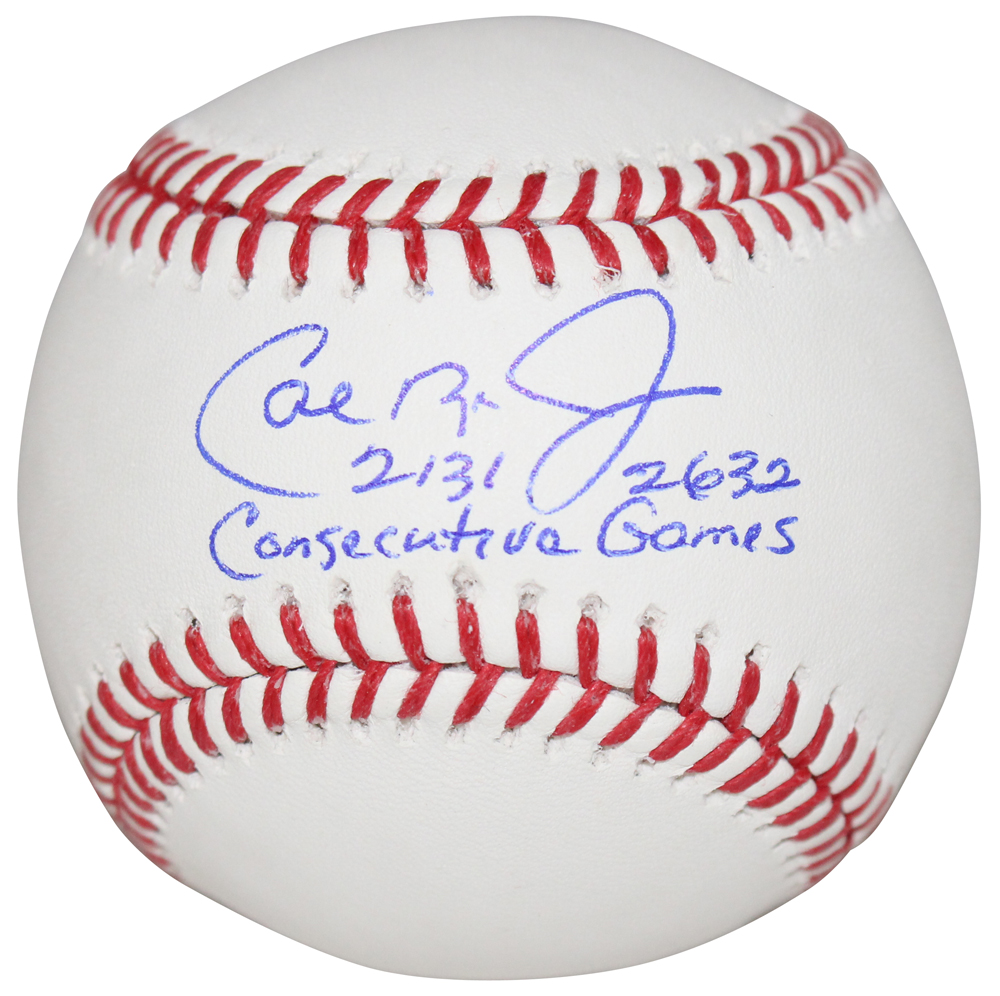 Cal Ripken Jr Autographed Baltimore Orioles OML Baseball w/Insc. FAN