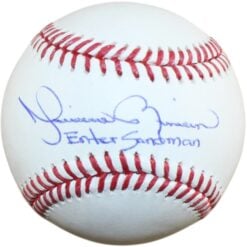 Mariano Rivera Autographed New York Yankees OML Baseball Sandman Beckett W 58238