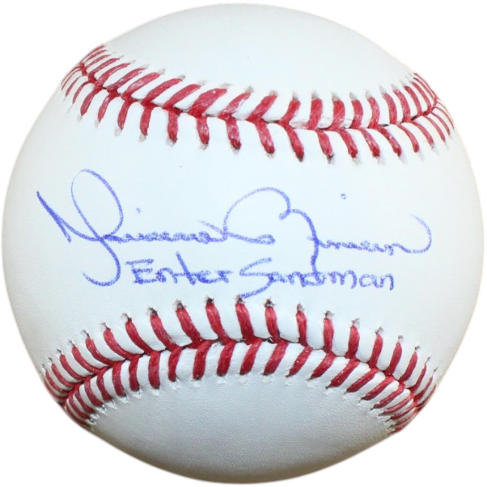 Mariano Rivera Autographed New York Yankees OML Baseball Sandman Beckett W 58238 1 Mariano Rivera Autographed New York Yankees OML Baseball Sandman Beckett W 58238