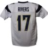 Phillip Rivers Autographed/Signed San Diego Chargers White XL Jersey BAS 23957