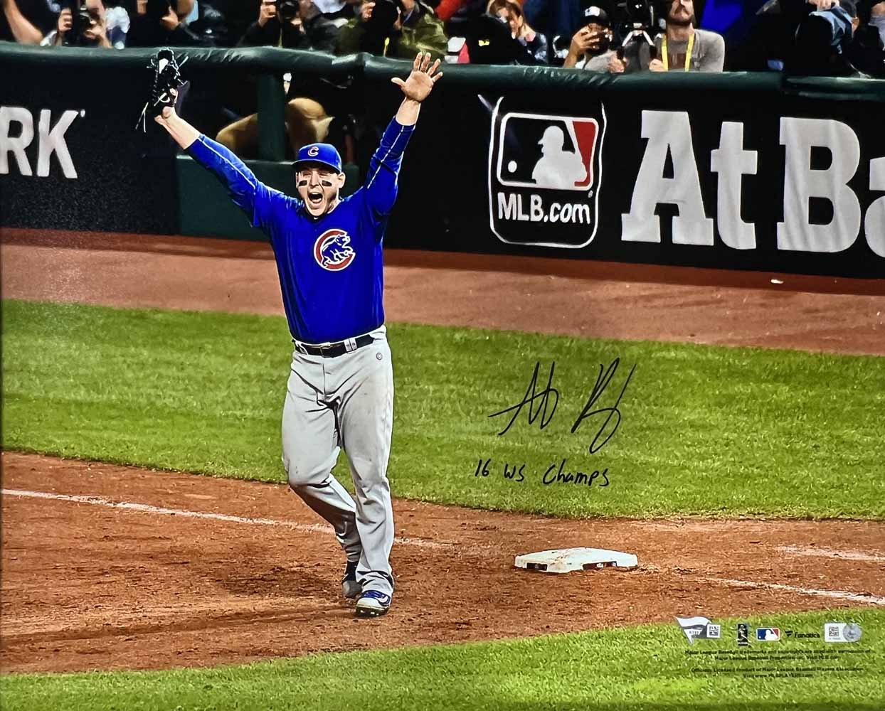 Anthony Rizzo Autographed Chicago Cubs 16x20 Photo WS Champs Fanatics