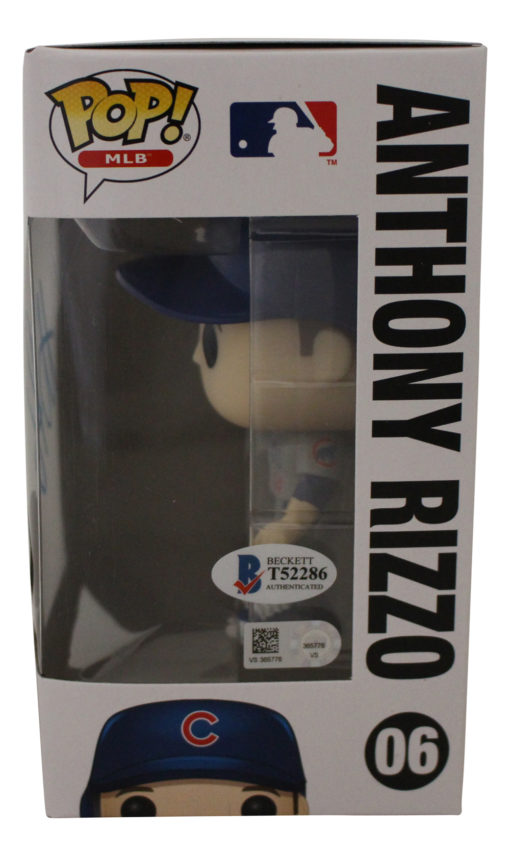 Anthony Rizzo Autographed/Signed Chicago Cubs MLB Funko Pop #06 BAS 27281