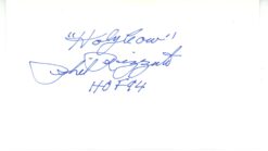 Phil Rizzuto Signed New York Yankees Index Card Holy Cow & HOF 94 Beckett 56534