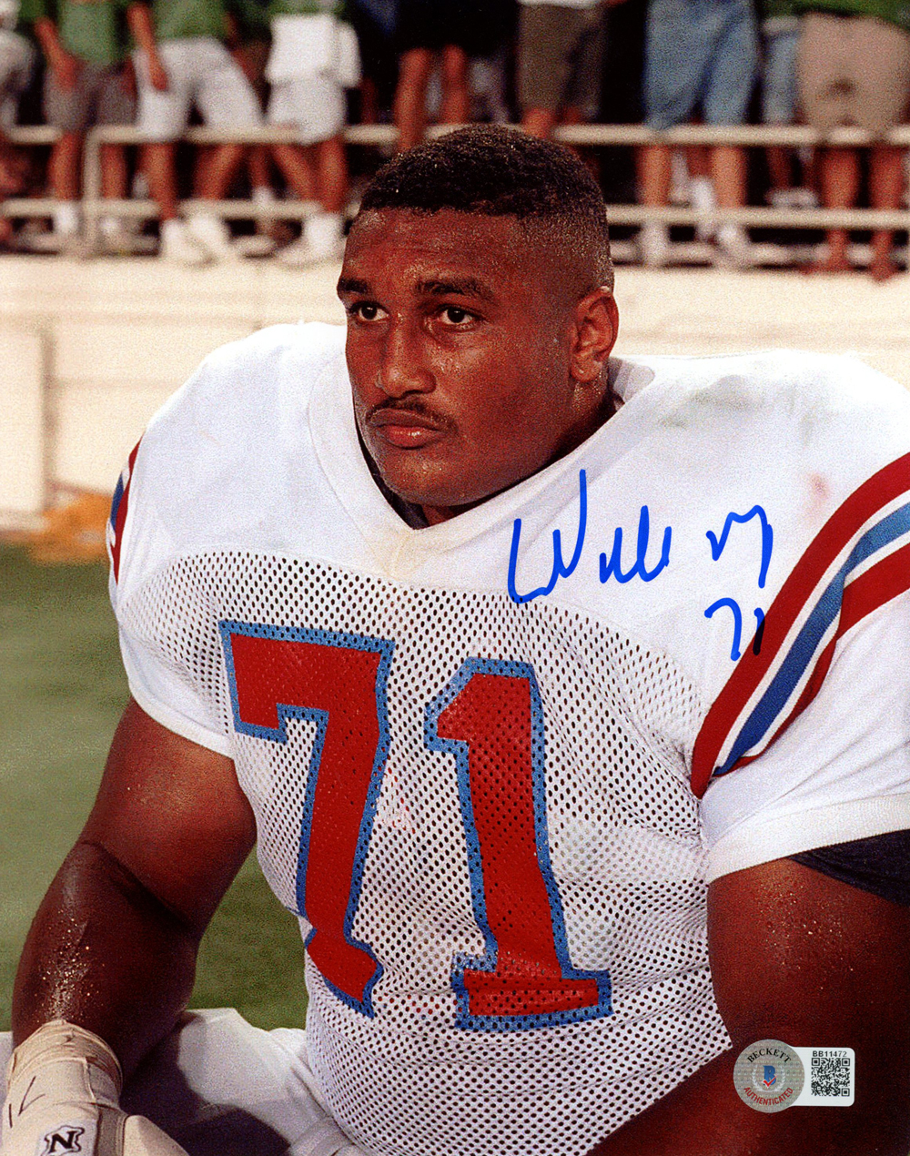 Willie Roaf Autographed/Signed Louisiana Tech 8x10 Photo Beckett