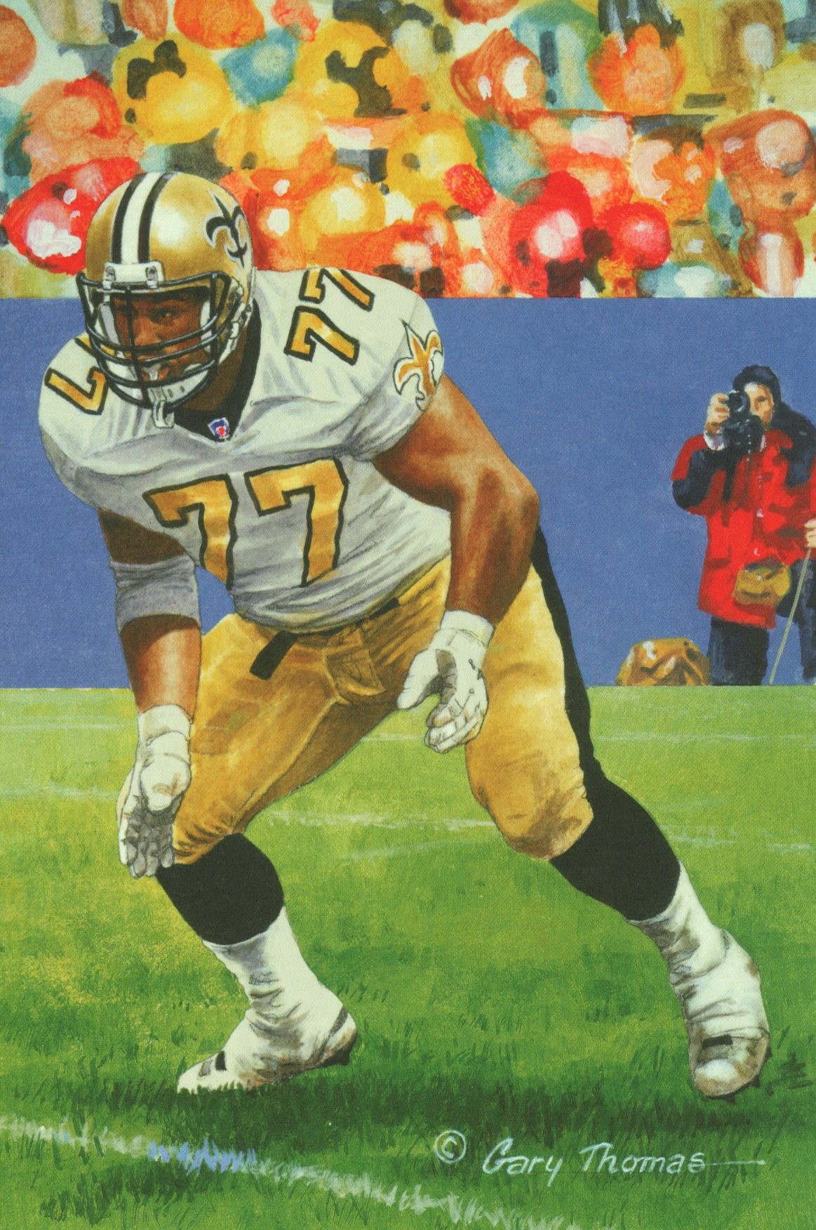 Willie Roaf New Orleans Saints Goal Line Art Card Class of 2012 58146 1 Willie Roaf New Orleans Saints Goal Line Art Card Class of 2012 58146