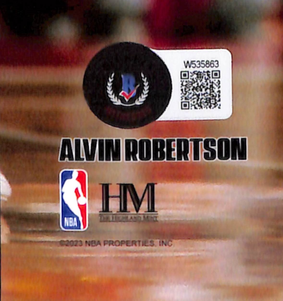 Alvin Robertson Signed San Antonio Spurs 8x10 Photo Beckett 44523