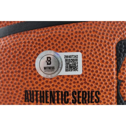 Oscar Robertson Autographed Milwaukee Bucks I/O Basketball Beckett Witness 49709