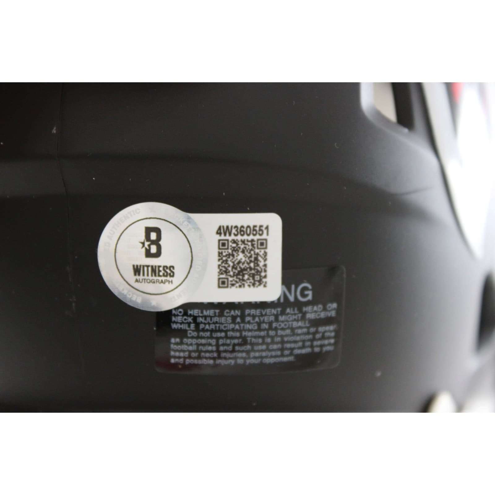 Bijon Robinson Autographed Atlanta Falcons Helmet Mini 66 TB Beckett WIT 58886 4 Bijon Robinson Autographed Atlanta Falcons Helmet Mini 66 TB Beckett WIT 58886