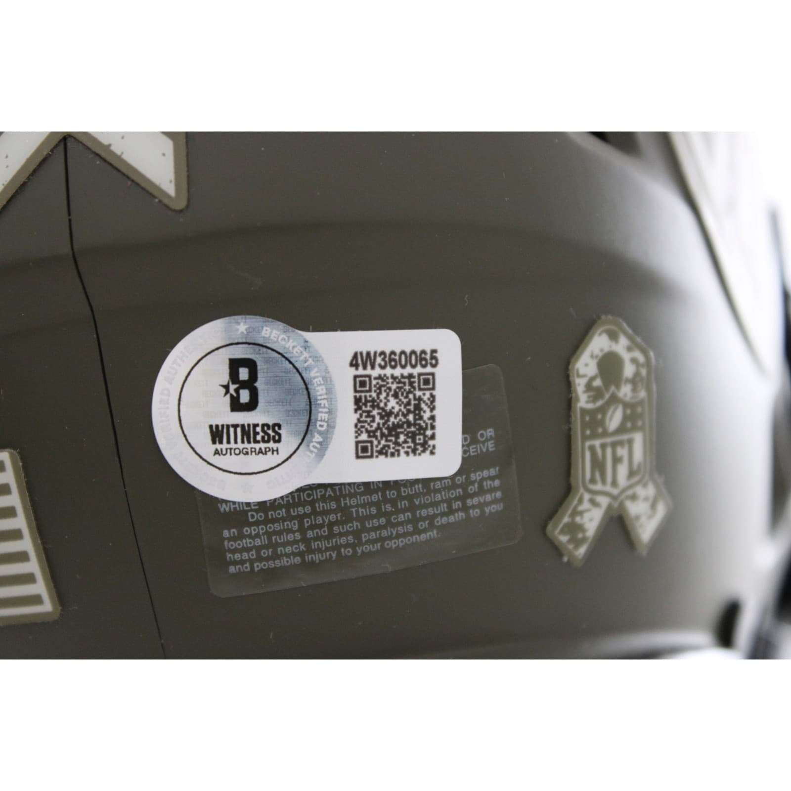 Bijon Robinson Autographed Atlanta Falcons Helmet Mini STS 25 Beckett WIT 58890 4 Bijon Robinson Autographed Atlanta Falcons Helmet Mini STS 25 Beckett WIT 58890