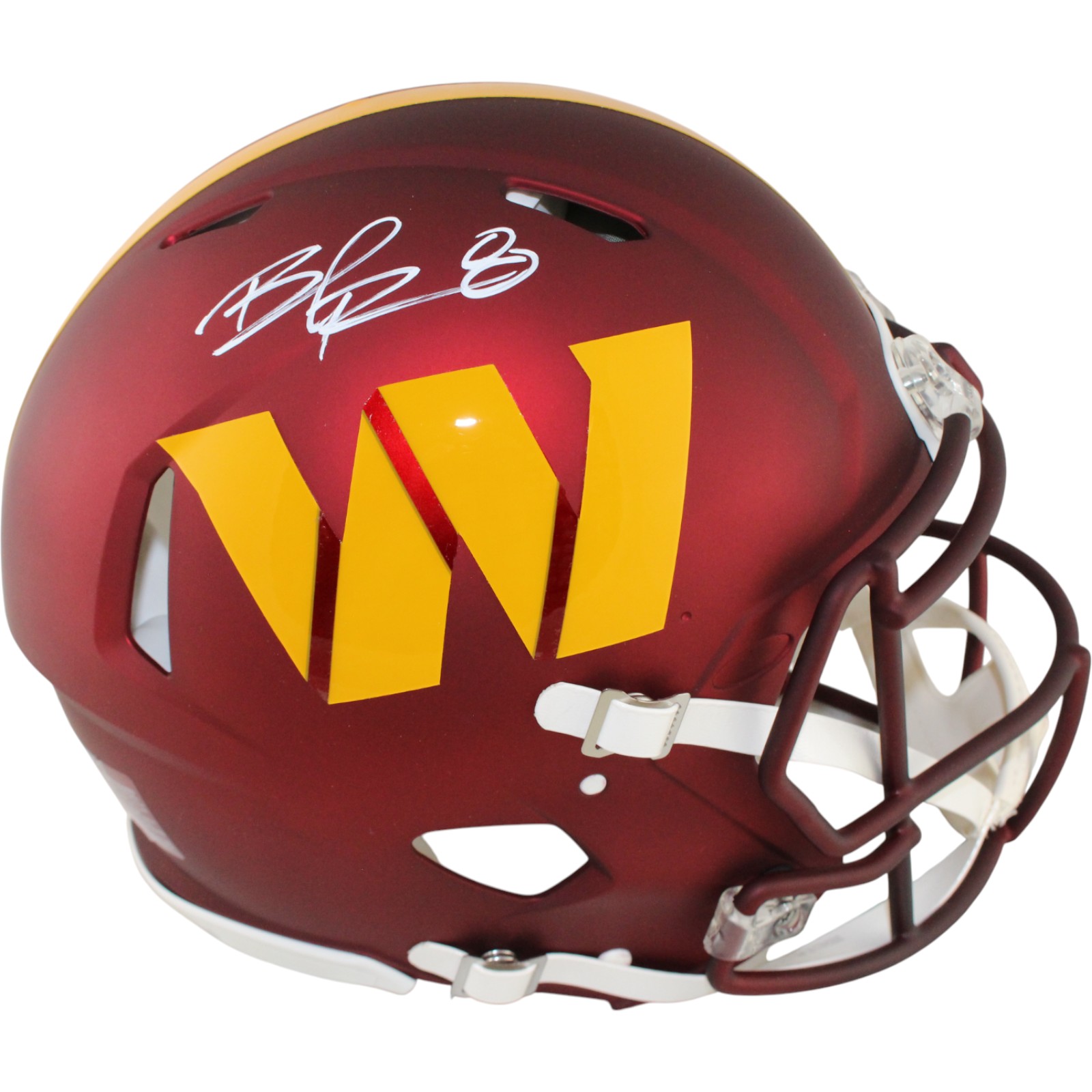 Brian Robinson Jr Autographed Washington Commanders Authentic Helmet BAS W 51880