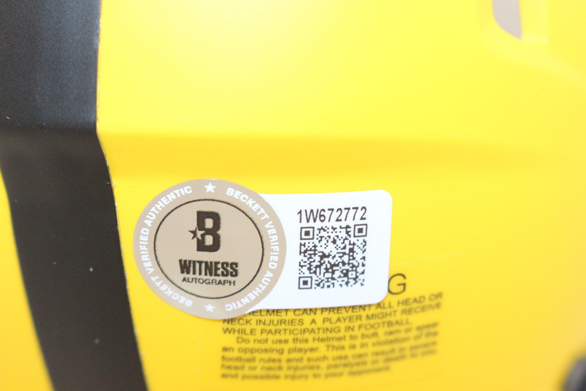 Brian Robinson Jr Signed Washington Commanders Rave Mini Helmet Beckett 51704 4 Brian Robinson Jr Signed Washington Commanders Rave Mini Helmet Beckett 51704