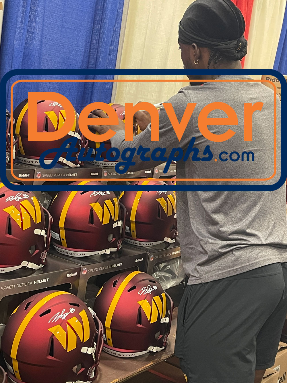 Brian Robinson Jr Brian Robinson Jr. Autographed Washington Commanders F/S Helmet Beckett W 51894