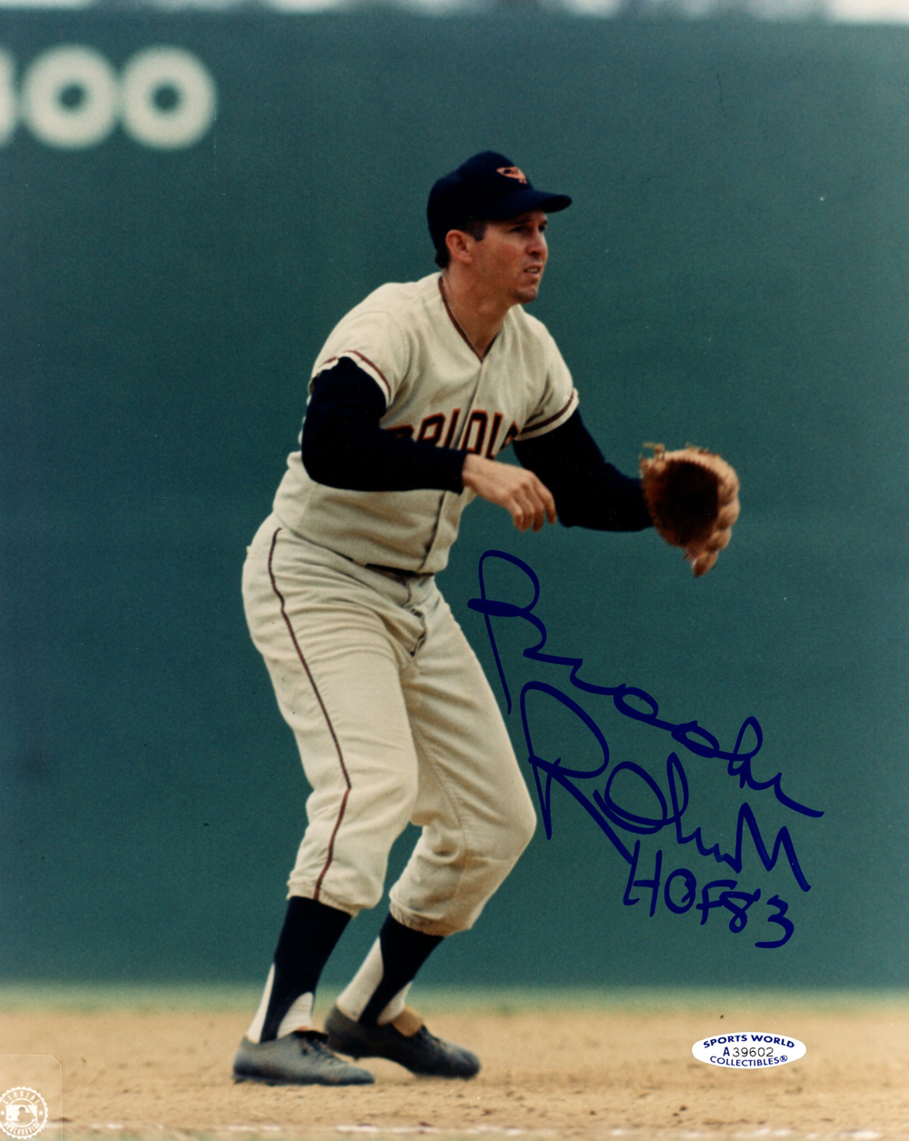 Brooks Robinson Autographed/Signed Baltimore Orioles 8x10 Photo