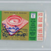 Brooks Robinson Autographed 1970 World Series Ticket Game 1 MVP BAS Slab