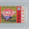 Brooks Robinson Autographed 1970 World Series Ticket Game 2 MVP BAS Slab