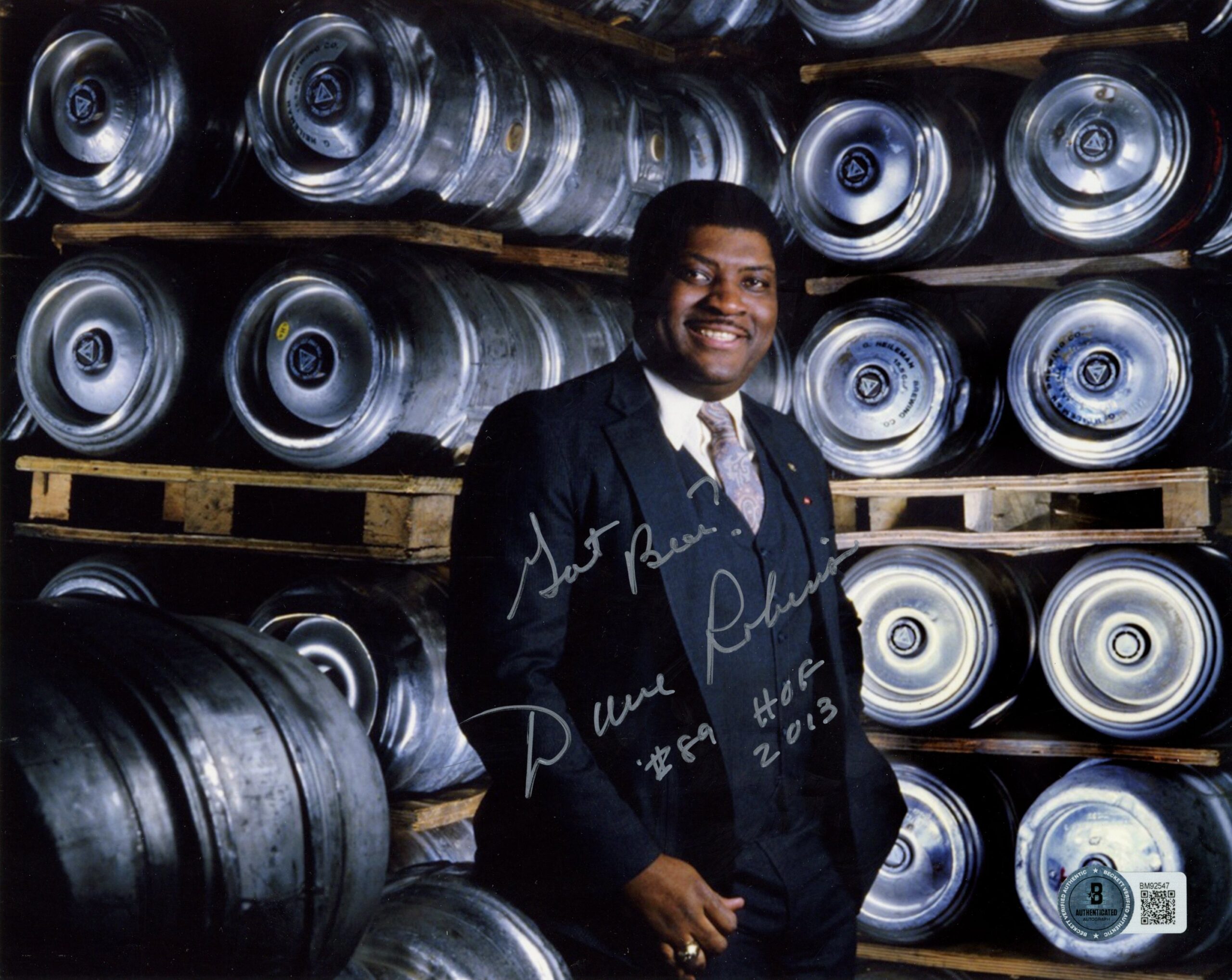 Dave Robinson Autographed/Signed Green Bay Packers 8x10 Photo Beckett 59469