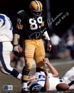 Dave Robinson Autographed/Signed Green Bay Packers 8x10 Photo Beckett 59472
