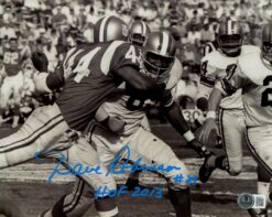 Dave Robinson Autographed/Signed Green Bay Packers 8x10 Photo Beckett 59475