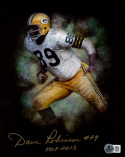 Dave Robinson Autographed/Signed Green Bay Packers 8x10 Photo Beckett 59476