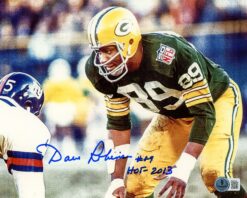 Dave Robinson Autographed/Signed Green Bay Packers 8x10 Photo Beckett 59497