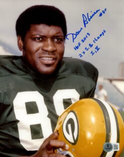 Dave Robinson Autographed/Signed Green Bay Packers 8x10 Photo Beckett 59505