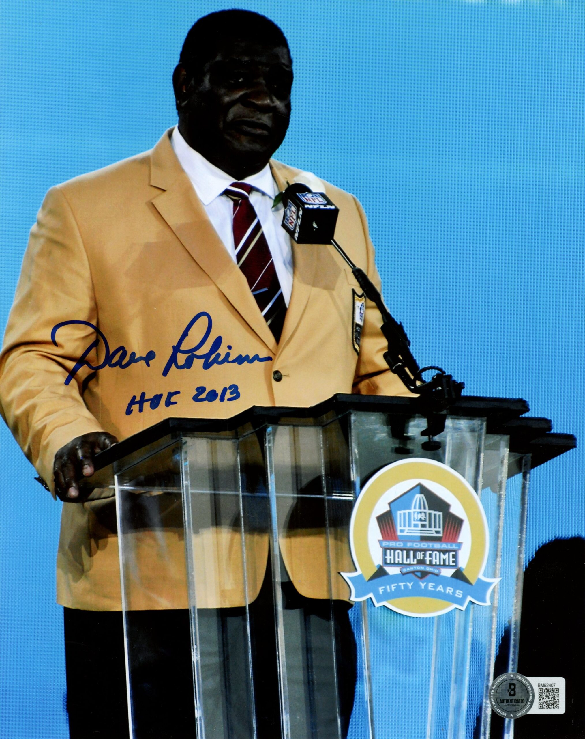 Dave Robinson Autographed/Signed Green Bay Packers 8x10 Photo Beckett 59516 1 Dave Robinson Autographed/Signed Green Bay Packers 8x10 Photo Beckett 59516