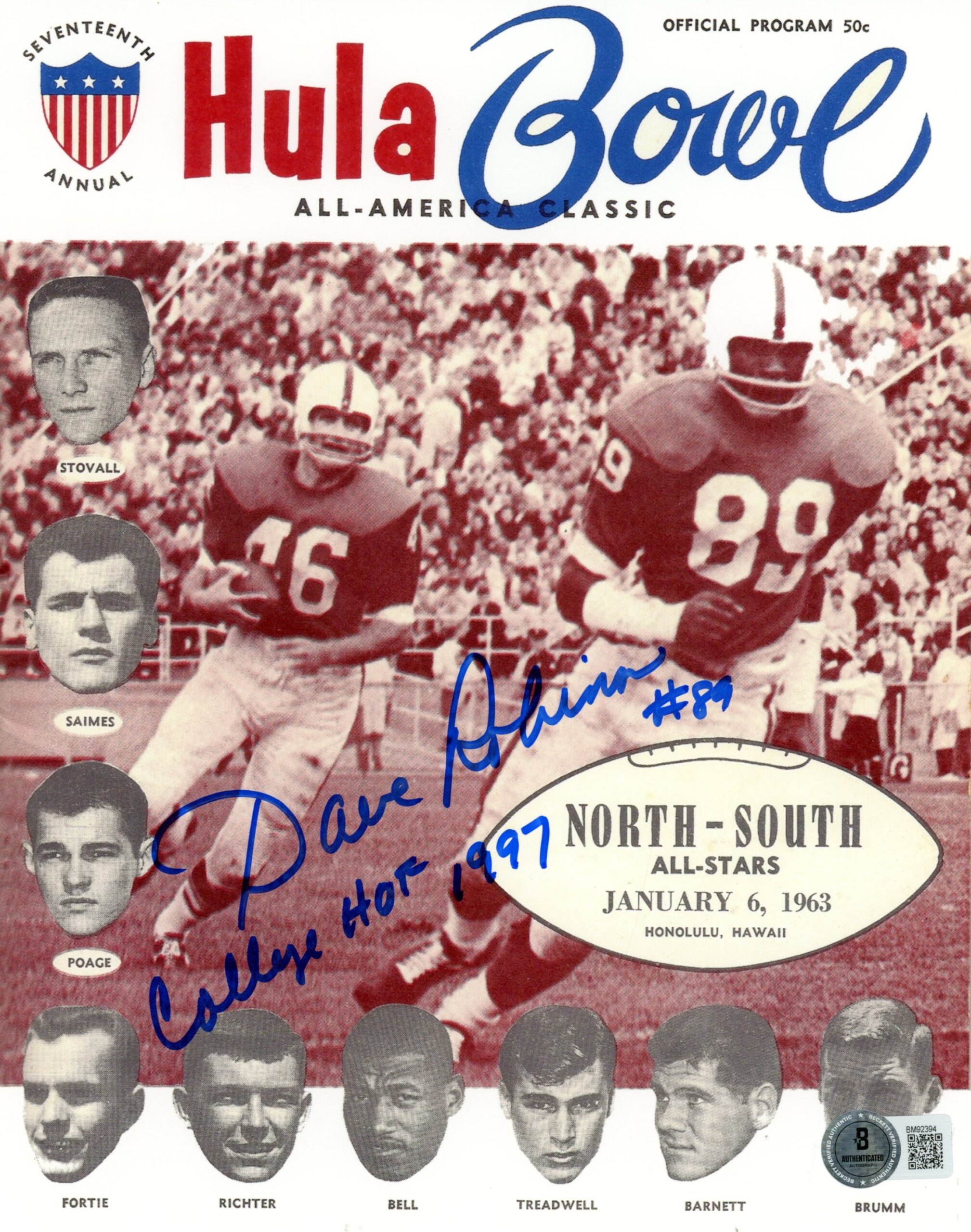 Dave Robinson Autographed Penn State Nittany Lions 8x10 Photo Beckett 59522