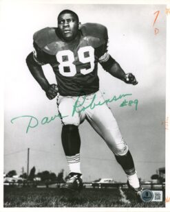 Dave Robinson Autographed/Signed Green Bay Packers 8x10 Photo Beckett 59468