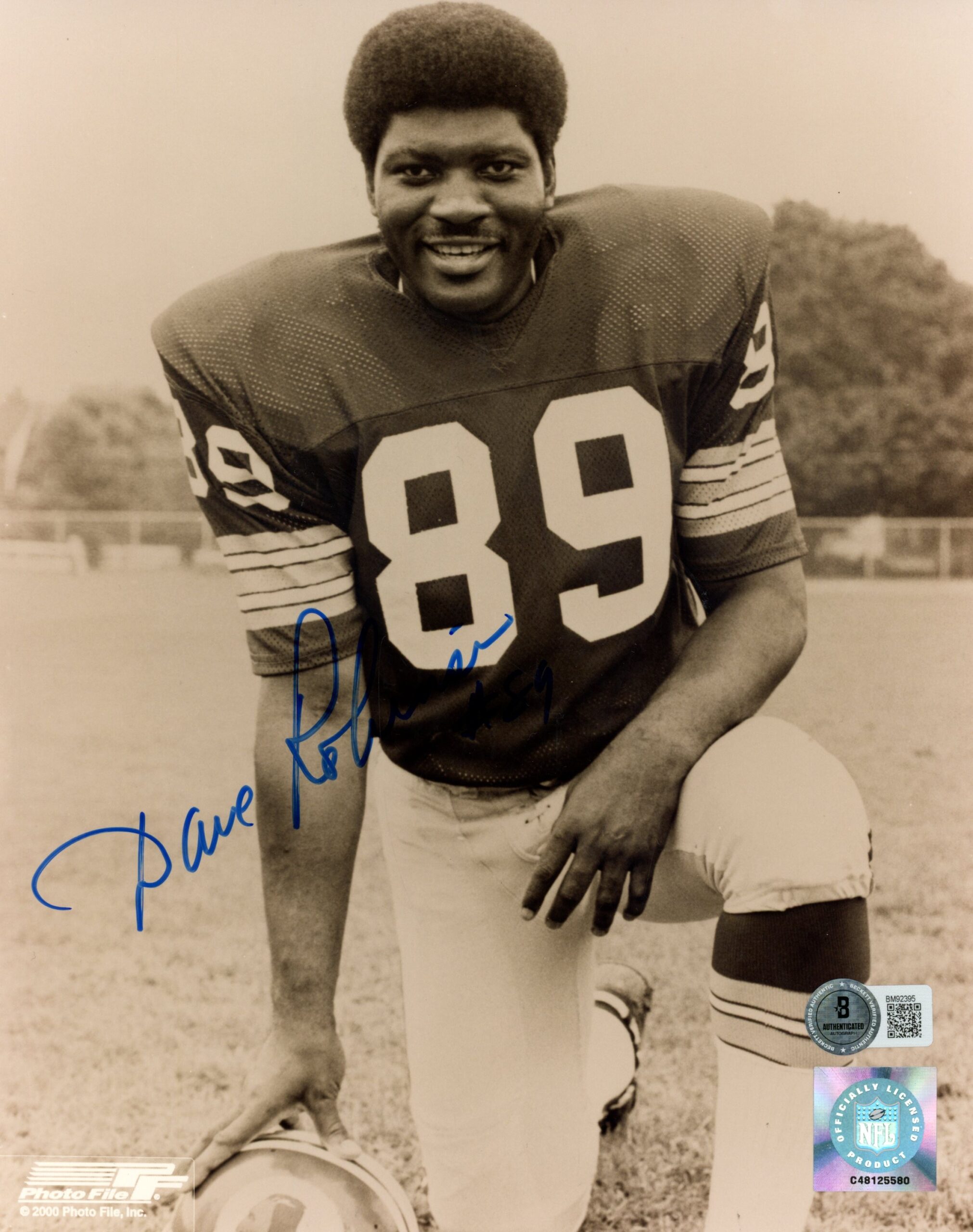 Dave Robinson Autographed/Signed Green Bay Packers 8x10 Photo Beckett 59520