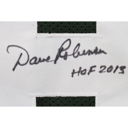 Dave Robinson Autographed Pro Style sz XL Green Jersey HOF Beckett Witness 51033