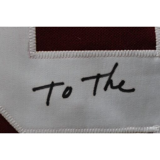 Dave Robinson Autographed Custom Maroon XL Jersey 3 Insc JSA 48495