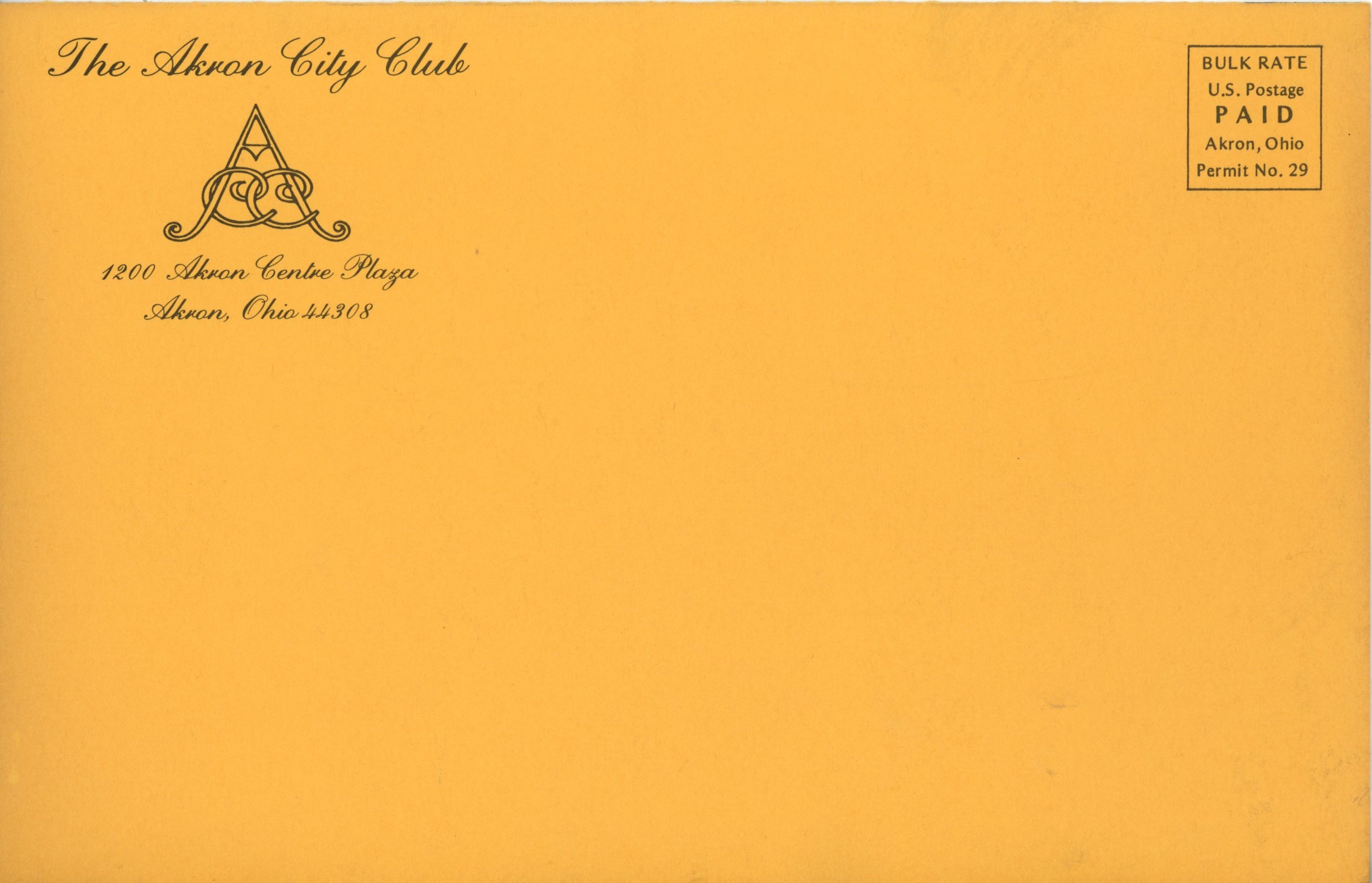 Dave Robinson Signed Green Bay Packers Akron City Club Pamphlet Beckett 57231