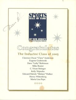 Dave Robinson Signed Green Bay Packers 2005 New Jersey HOF Program BAS 57207