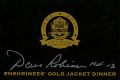 Dave Robinson Signed Green Bay Packers 2013 Enshrinees Dinner Ticket BAS 57232