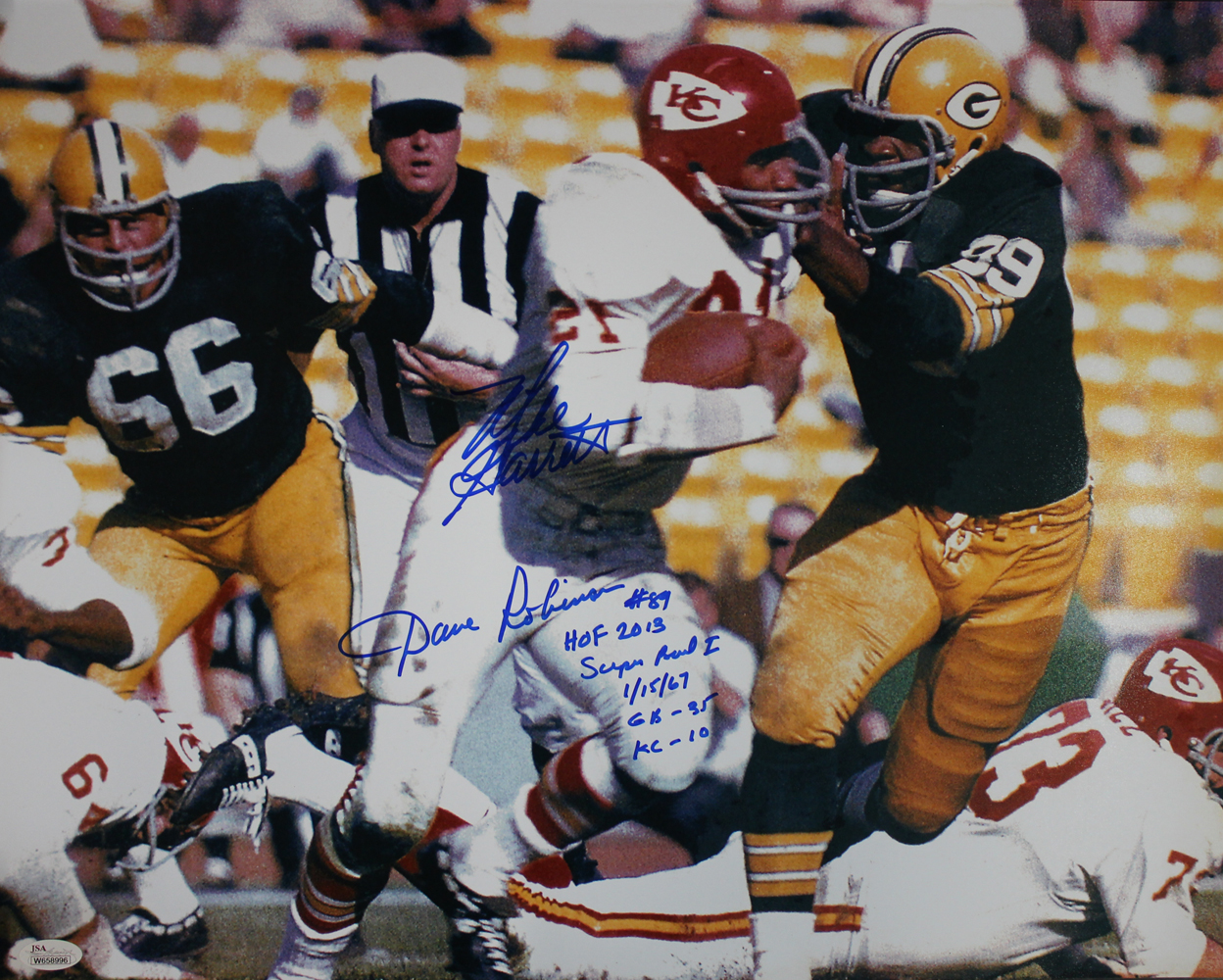 Dave Robinson & Mike Garrett Autographed 16x20 Photo Super Bowl 1 JSA