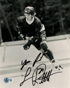 Luc Robitaille Autographed/Signed Los Angeles Kings 8x10 Photo Beckett 57319