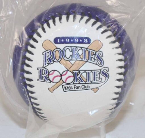 1998 Colorado Rockies Kids Fan Club Rookies Purple Baseball 51177