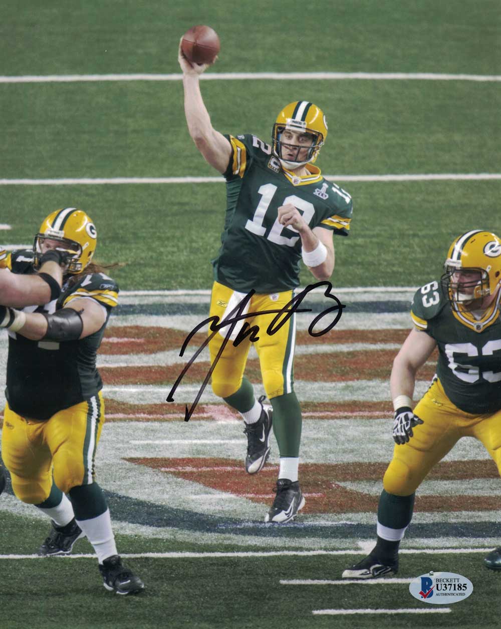 Aaron Rodgers Autographed/Signed Green Bay Packers 8x10 Photo BAS 29954