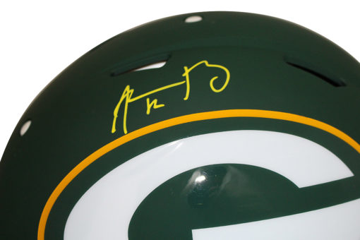 Aaron Rodgers Autographed Green Bay Packers Authentic AMP Helmet FAN 25969