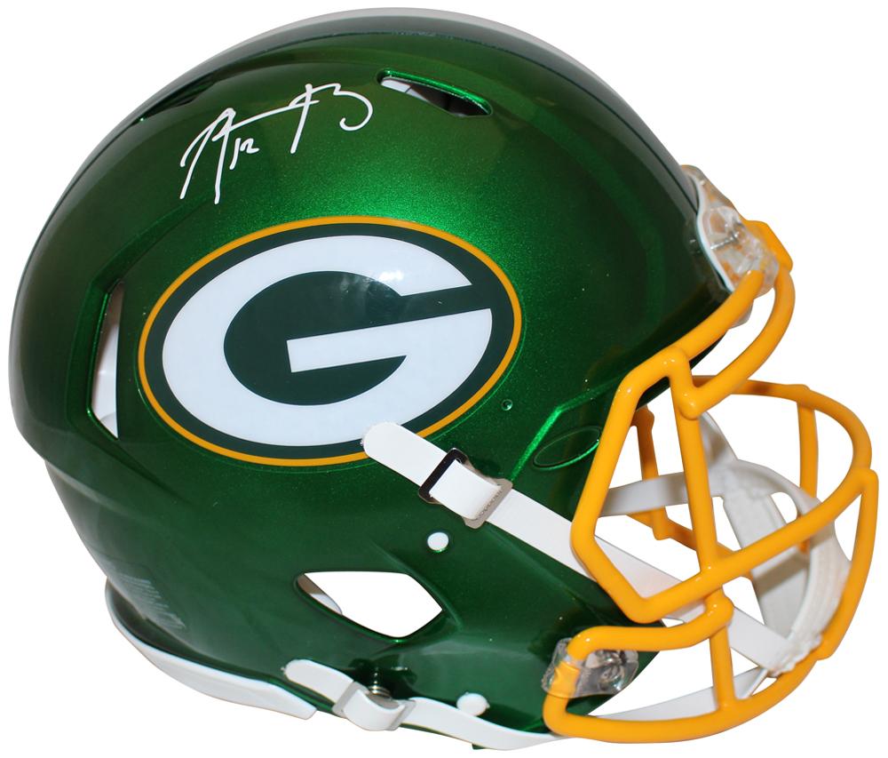 Aaron Rodgers Autographed FS Flash Speed Authentic Packers Helmet FAN