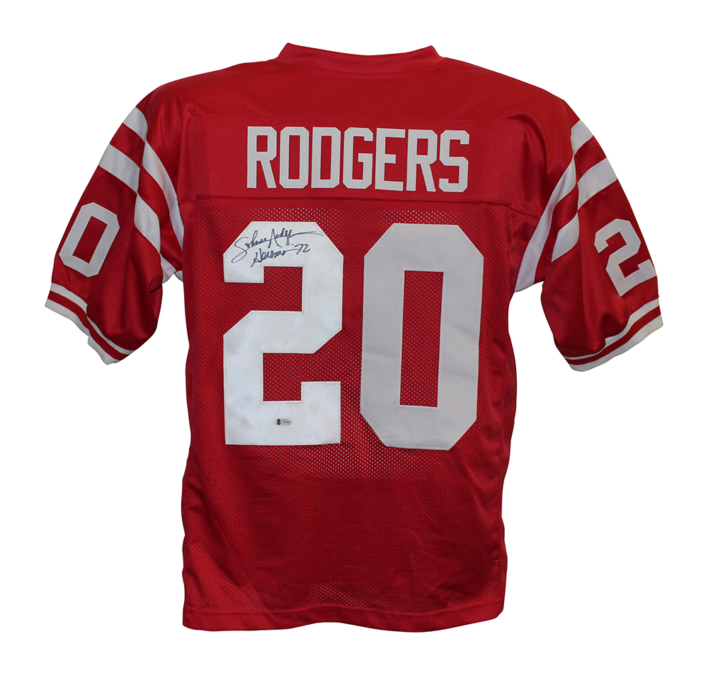 Johnny Rodgers Autographed/Signed College Style Red XL Jersey BAS 26954