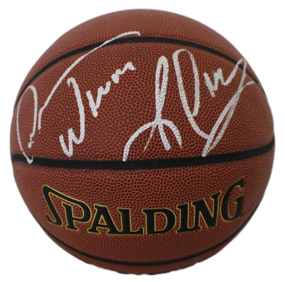 Dennis Rodman Autographed Chicago Bulls Spalding Basketball Worm BAS 25582