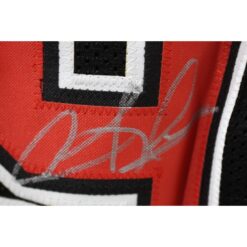 Dennis Rodman Autographed/Signed Pro Style Black XL Jersey Beckett Witness 49744