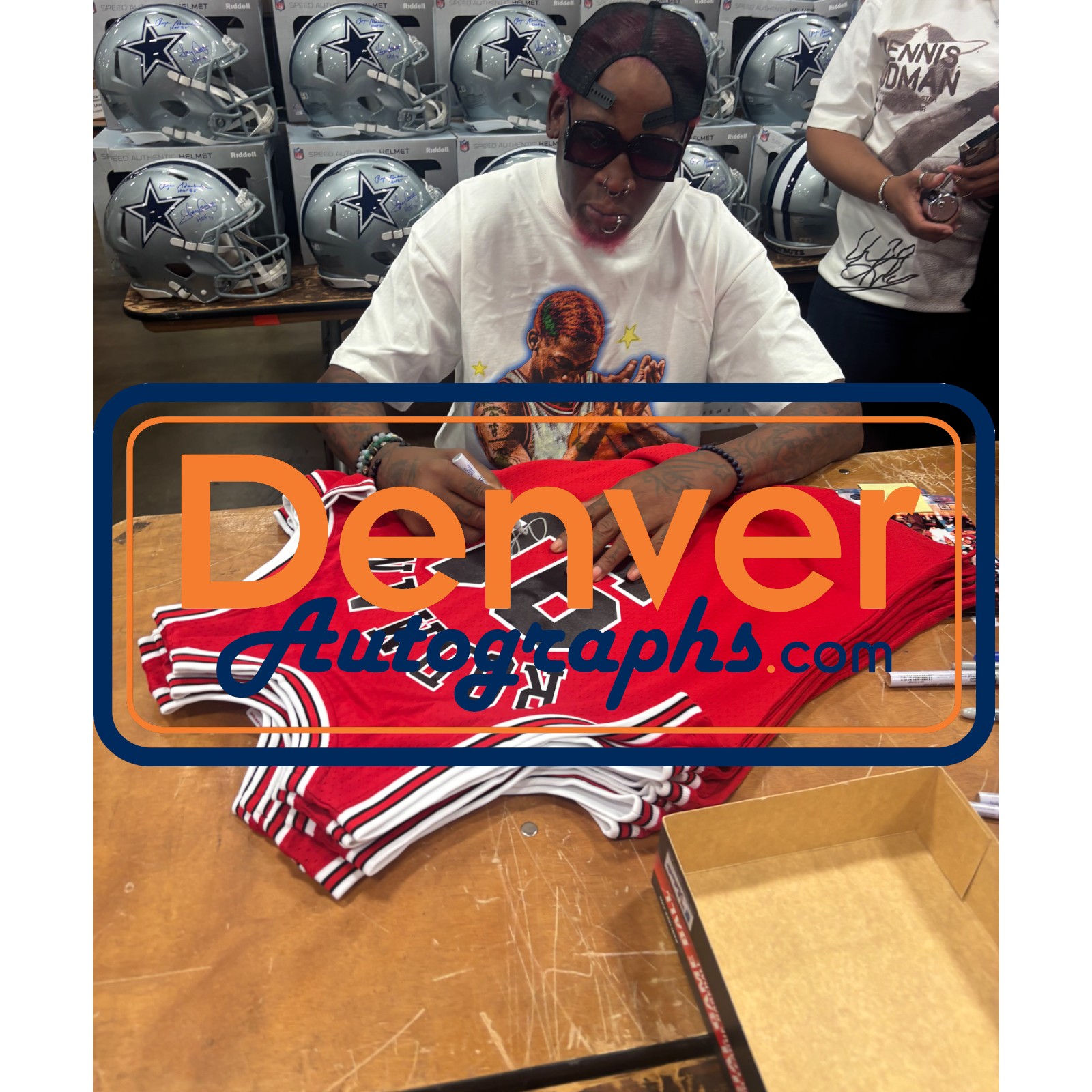 Dennis Rodman Autographed Chicago Bulls M&N Hardwood XL Jersey Beckett 54631 5 Dennis Rodman Autographed Chicago Bulls M&N Hardwood XL Jersey Beckett 54631