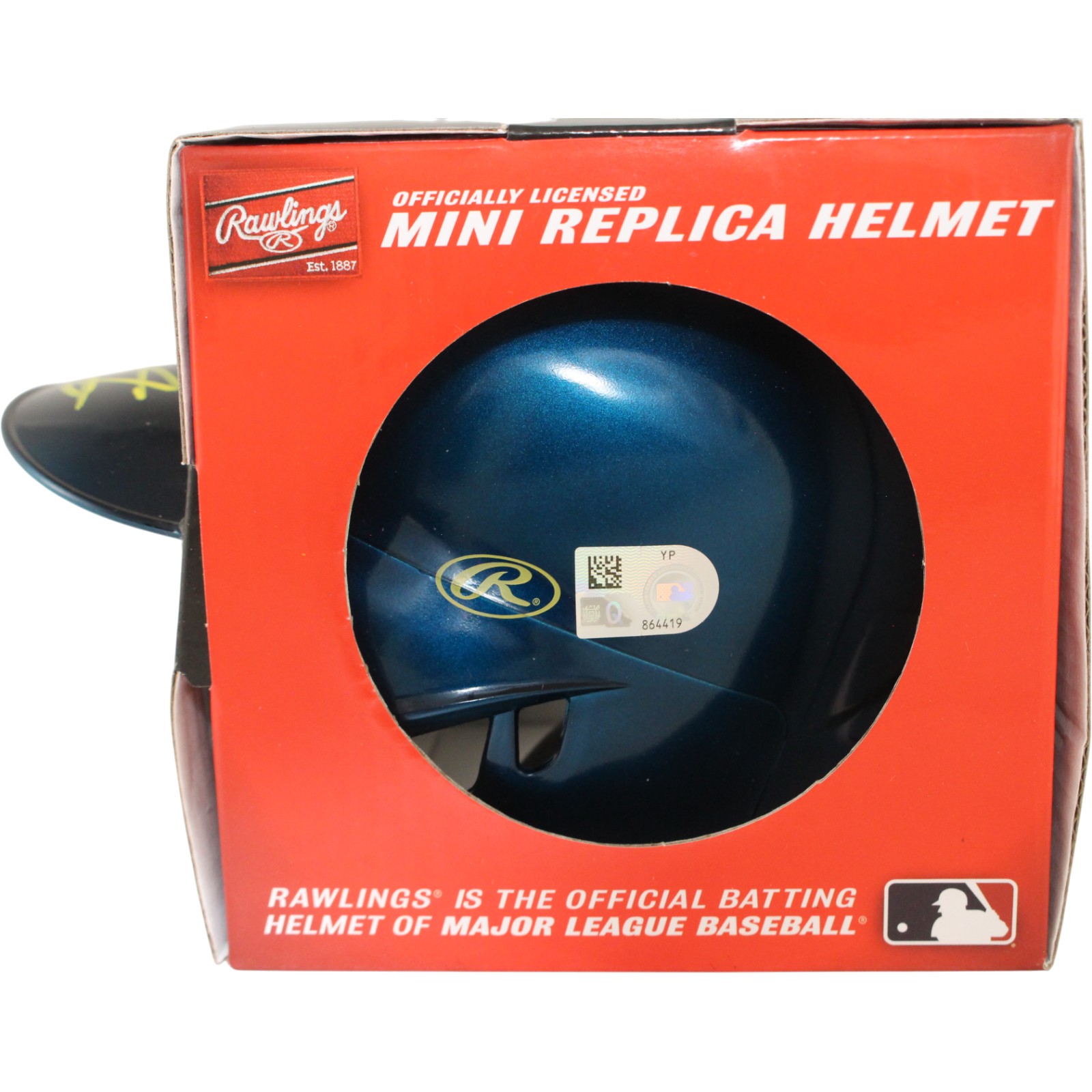 Julio Rodriguez Autographed Seattle Mariners Rawlings Mini Helmet Fanatics 53696 3 Julio Rodriguez Autographed Seattle Mariners Rawlings Mini Helmet Fanatics 53696