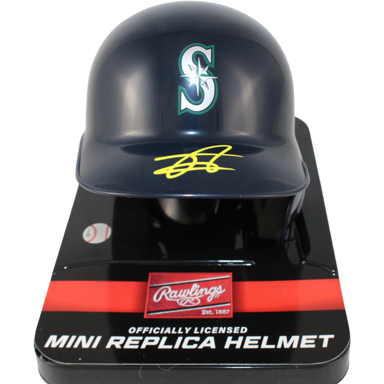 Julio Rodriguez Autographed Seattle Mariners Rawlings Mini Helmet Fanatics 53695 1 Julio Rodriguez Autographed Seattle Mariners Rawlings Mini Helmet Fanatics 53695