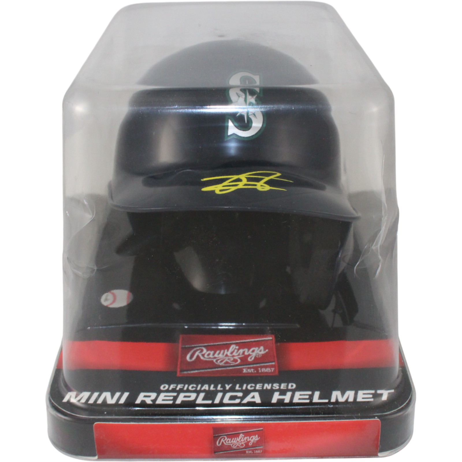 Julio Rodriguez Autographed Seattle Mariners Rawlings Mini Helmet Fanatics 53695 5 Julio Rodriguez Autographed Seattle Mariners Rawlings Mini Helmet Fanatics 53695
